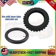 80/100-10 LIYA tire with inner tube for Motocross dirt bike nrg koshine 60/100-12 ktm zuumav 50cc