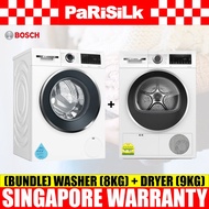 (Bundle) Bosch WGG234E0SG Series 6 Front Load Washing Machine (8kg) + WQG24200SG Series 6 Heat Pump Dryer (9kg)