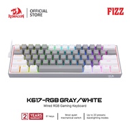 Redragon FIZZ K617 RGB GrayWhite 60% Wired mechanical keyboard 61keys RGB backlight