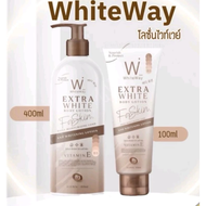 ของแท้ แบบใหม่ WHITE WAY NANO WHITE BODY LOTION ไวท์เวย์ นาโนไวท์ บอดี้ โลชั่น- 400 ml. 08363