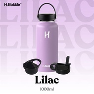 H2 Bottle Vacuum Insulated Water Bottle 1 Liter - Lilac