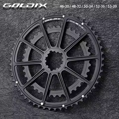 GOLDIX 22/20 Speed Double Chainring 50-34T 52-36T 53-39T Direct Mount Chainwheel for 20/22 Speed Roa