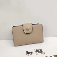 Coach women medium wallet c3454 c5896 c6390 cm241  Official Store Original authentic multi-card slot