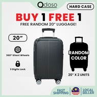 RM 0 Free shipping【Buy 1 Free 1 Random Colour】Clearance 20 inch Hard Case Luggage Bagasi Luggage Mur