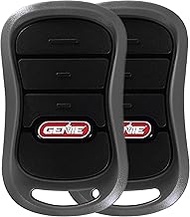 Genie 3-Button Garage Door Opener Remotes (2 Pack) - Each Remote Controls Up To 3 Genie Garage Door 