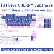 JTK Dreaming Girl Keycap 134 Keys Cherry Height PBT For 61ISO Mechanical Keyboard