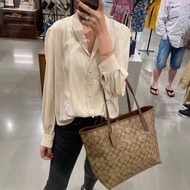 CITY TOTE IN SIGNATURE CANVAS(COACH 5696)