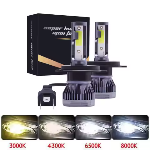2Pcs Mini Car Headlight H4 H7 H1 LED Bulb H8 H11 9005 HB3 9006 HB4 9004 HB1 HB5 H13 Led Lights 20000