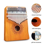 EASTTOP EK17-A 17คีย์ Kalimba Thumb Piano เครื่องดนตรีไม้คุณภาพสูงพร้อมหนังสือเรียน Kalimba Piano Gift