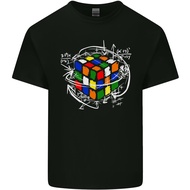 Rubix Cube Equation Funny Puzzle Enigma T-Shirt New Tops Gift Casual Streetwear