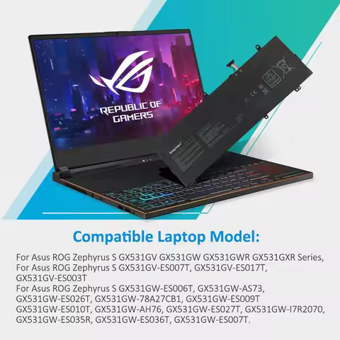 KingSener C41N1828 Laptop Battery For ASUS ROG Zephyrus S GX531GW GX531GV GX531GWR GX531GX GX531GXR 