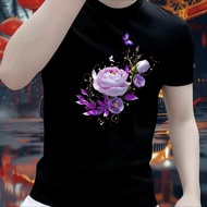 Classy Red Shirt All-Match Summer cod Online Commuter Fashion Round Neck Casual 2026 Base Women inst
