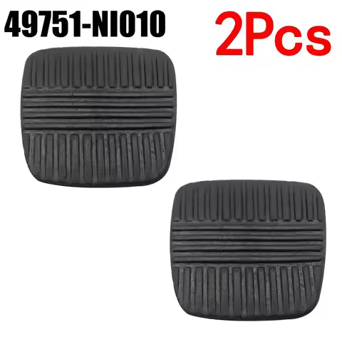 2pcs Car Brake Clutch Pedal Rubber Pad Covers #49751-NI010 For NISSAN Patrol MQ 3.2 Diesel(LWB 2Dr U
