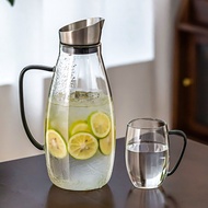 Light Luxury Cool Water Bottle Glass Cold Water Bottle Household High Temperature Resistant Large Ca