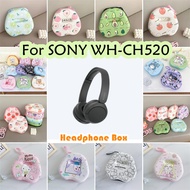 READY STOCK For SONY WH-CH520 Headphone Case Trendy Cartoon Headset Storage Bag Casing Box