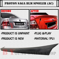 PROTON SAGA BLM FLX FL SV SPOILER REAR BOOT (AC) POLYURETHANE (PU) SKIRT LIP BODYKIT