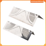 [WishshopeehhhMY] Angle Marking Tool,Scriber Marking Line Ruler Metal Marking Tool for Construction