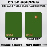 LUXE Card Sticker - Gold Green Color Touch N Go / Visa Card / Access Card Card Sticker Cover