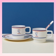 Bo Cuisine x Peanuts Snoopy Vintage Mug Set (2 Mugs + 1 Plate + 1 Spoon)