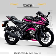 STICKER STRIPING YAMAHA R15V3/ MOTIF/ 035 SEMIFULL/ STICKER/ STOCK DECALS R15/ / V3 YAMAHAR15V3/ R15