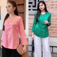 MA X BA BA BA BA BA BA BROADED WHITE PANTS