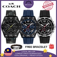 [100% ORIGINAL & FREE BRACELET] Coach Kent Chronograph Men Watch Watches Jam Tangan Lelaki 14602565 