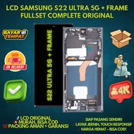 LCD SAMSUNG S22 ULTRA 5G + FRAME / S908 TOUCHSCREEN FULLSET COMPLETE
