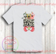 SPONGEBOB DESIGN SHIRT FOR KIDS HEAT PRESS QUALITY SHIRT