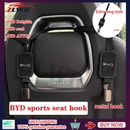 ZLWR BYD car hook leather metal car hook rear seat hook suitable for BYD Dolphin BYD Seal BYD ATTO3 
