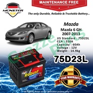 Münster Robust MF CMF 75D23 | 75D23L (60AH) Car Battery Bateri Kereta for Mazda 6 M6 GH 2007-2013 ( 