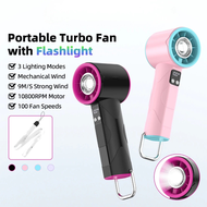 S001 Handheld High Speed Small Fan USB Charging 100 Levels Digital Mini Turbo Violent Fan S001 Kipas