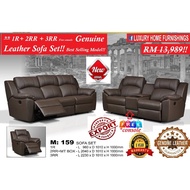 Durham 1R + 2RR console + 3RR  high back GENUINE COW LEATHER, H/L, SOFA Set, EXPORT Series RM 13,989