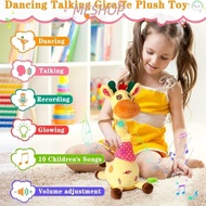 MESHOPMY Dancing Talking Giraffe Toy, Plush Adjustable Volume Stuffed Animal Toy,  Glowing Musical R