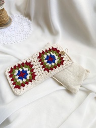 【好日手作】 春日爛漫手工編織祖母格花紋香氛熱敷袋