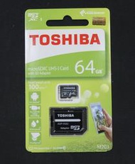 小牛蛙數位 東芝 TOSHIBA SDXC U1 64g 100M micro SD 公司貨 M203 記憶卡 高速卡