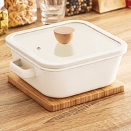 NITORI Square Enamel Pot 20CM