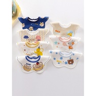 Pure Cotton Baby Waterproof Drool Bib, Class A Cotton Bib, Newborn and Infant Feeding Bib, Bib Bayi