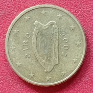 koin Irlandia 10 Euro Cent (1st map) 2002-2006