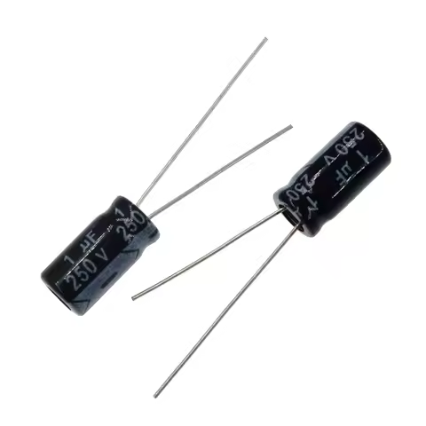 50pcs 1uF 250V 1MFD 250Volt Aluminum Electrolytic Capacitor 5*11mm Radial 1mf250v 1uf250v 250v1mf 25
