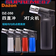 4 Flame Jet Lighter  Butane Lighter Refillable Windproof Lighter Adjustable Flame Butane Lighter Dz 