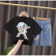 Children's T-Shirt And Short levis Pants Astronaut motif 1-5 Years
