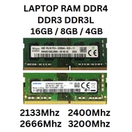 Laptop Ram / Sodium  Ram DDR4  DDR3 DDR3L 4GB 8GB 16GB