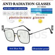 DENNOS GS-67 Korean Photochromic Glasses Anti-Radiation 2 In 1 Photochromic Original Photochromic