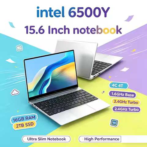 Pentium Gold 6500Y Intel 15.6 Inch Laptop 2C4T 32GB RAM 2TB SSD 5000mAh Backlit Fingerprint Office G