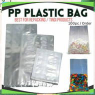 (LAZ 5 ) PP Plastic Bag for Product Repacking Plastic Pouch 100pcs PURITY BLUE