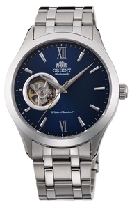 Orient "Golden Eyes 2" Classic Automatic Semi Skeleton Sapphire Glass Watch Blue Dial AG03001D