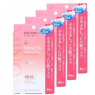 MINON - Amino Moist 氨基酸水潤保濕修護面膜 4枚入*【4件】16647(平行進口)