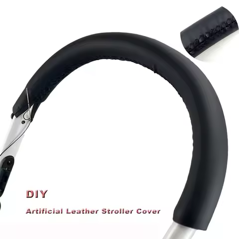 Diy Baby Strollers Armrest Handle Pu Protective Case Cover For Babyzen YOYO Bugaboo CYBEX Stokke Cus