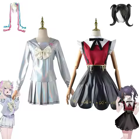Game NEEDY GIRL OVERDOSE KAngel Ame Chan Cosplay Costume Women Holo Dress KAngel Cute Black Dress Am
