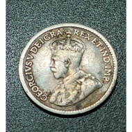 British Canada King George V 5 Cent Silver Coin 1913